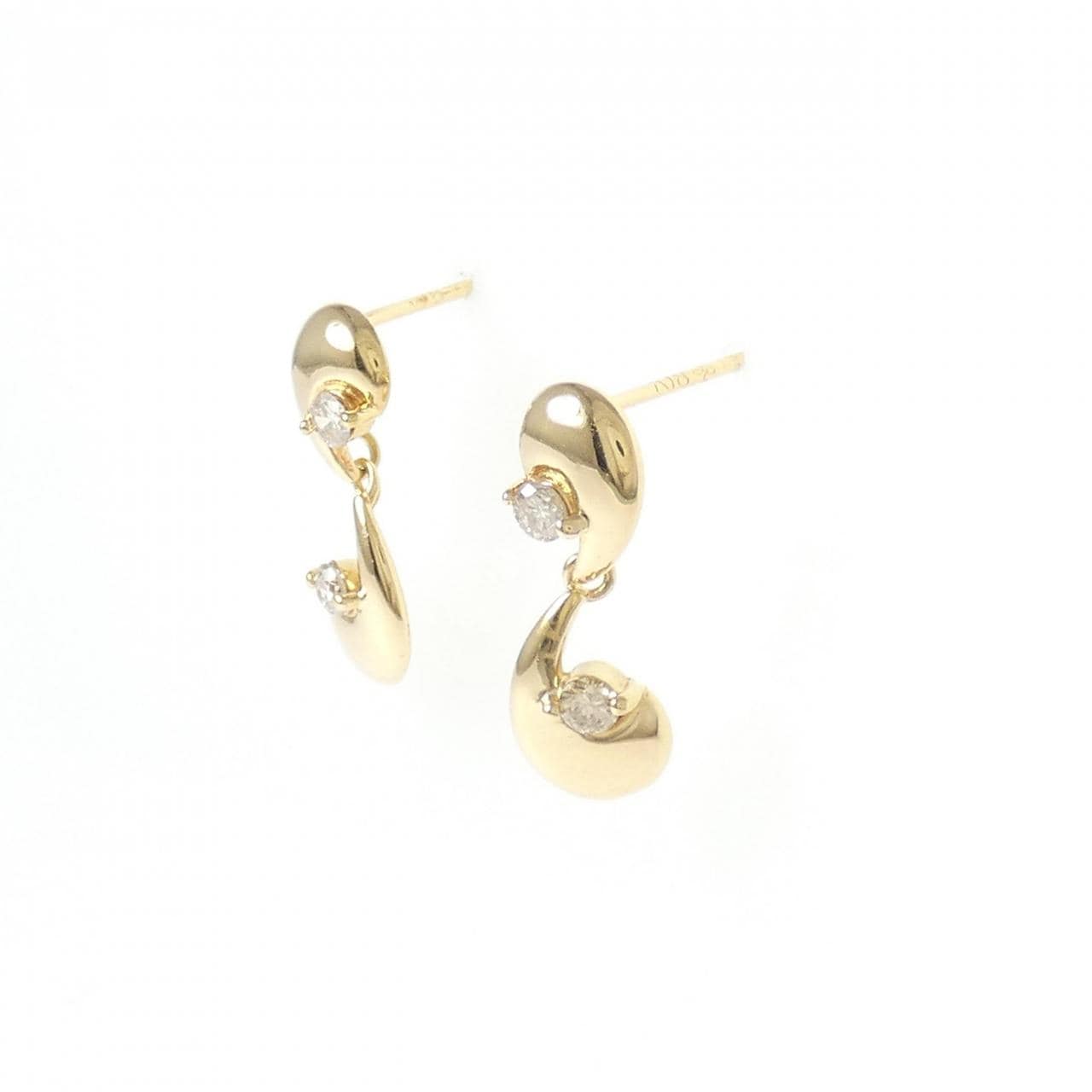 K18YG ダイヤモンド ピアス 0.18CT