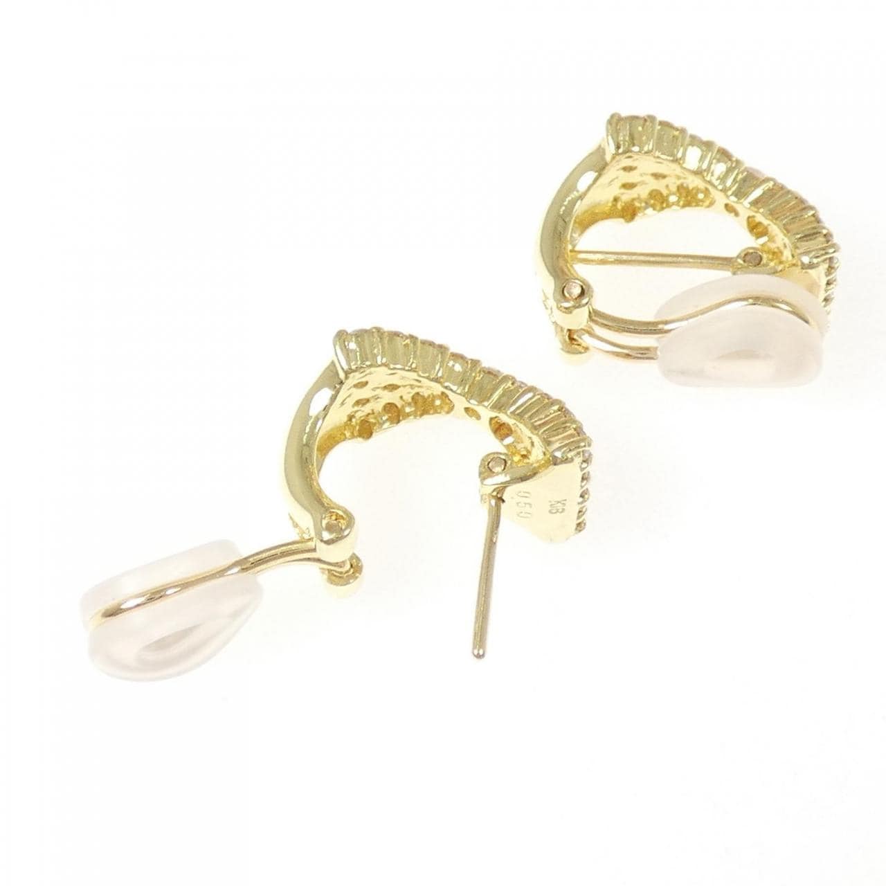 K18YG パヴェ ダイヤモンド ピアス/イヤリング 1.00CT