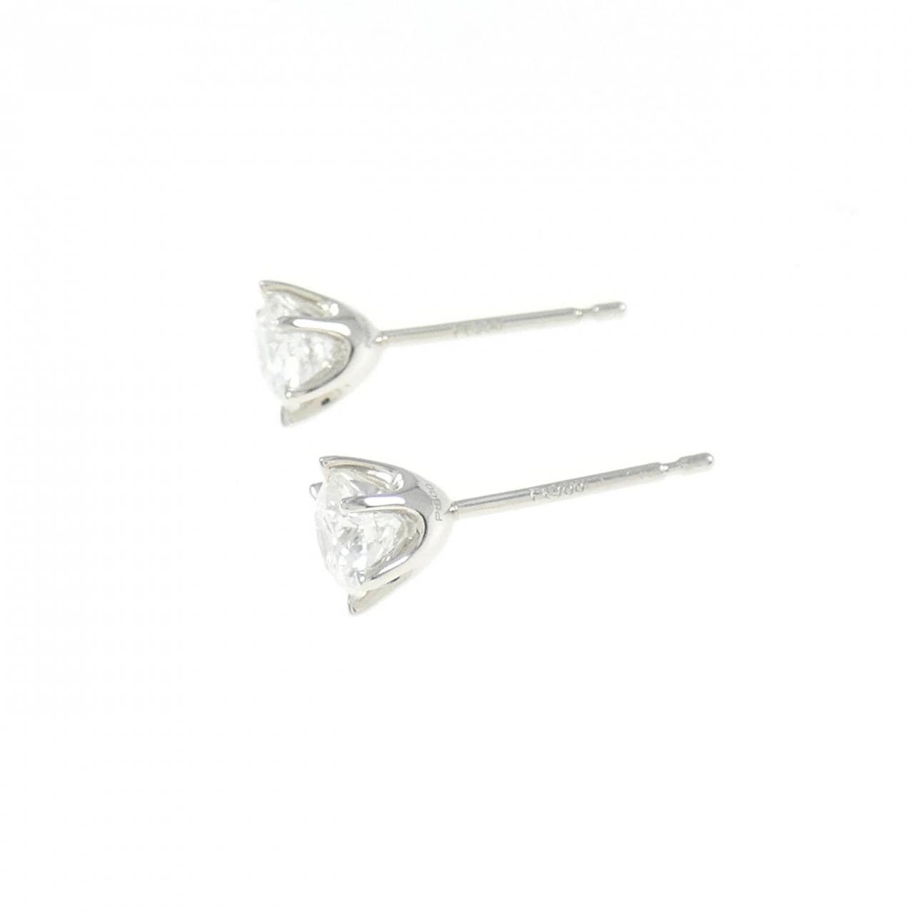 [新品] PT900钻石耳环 0.320CT 0.307CT F SI2 VG