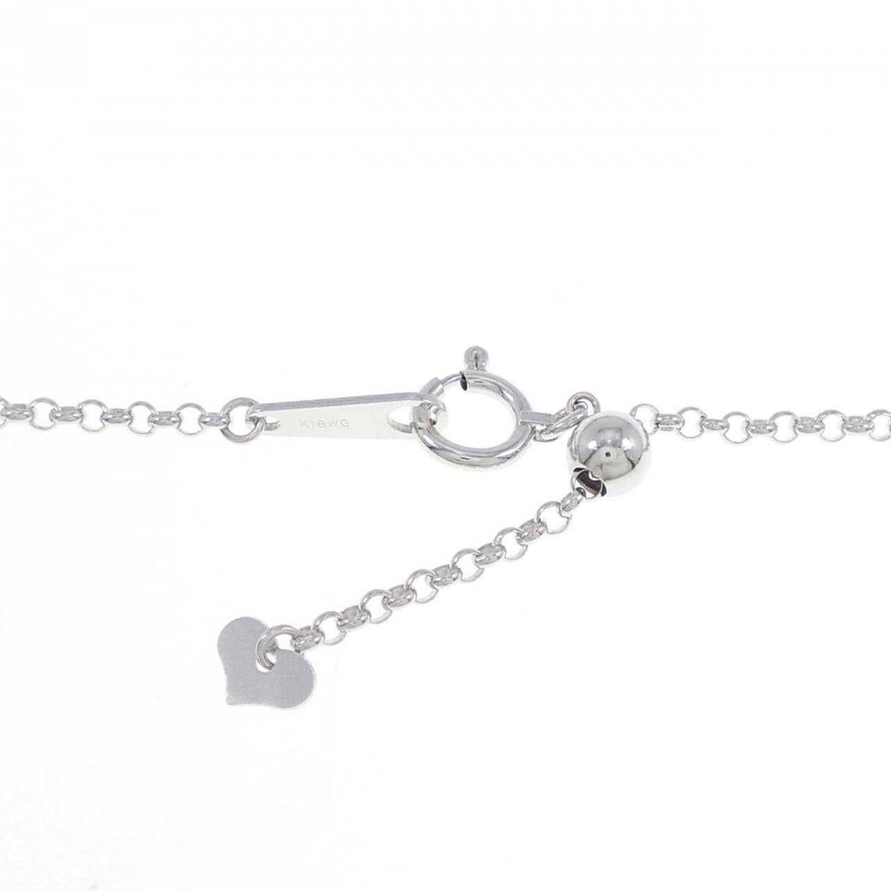 K18WG Black Pearl Necklace 9.1mm