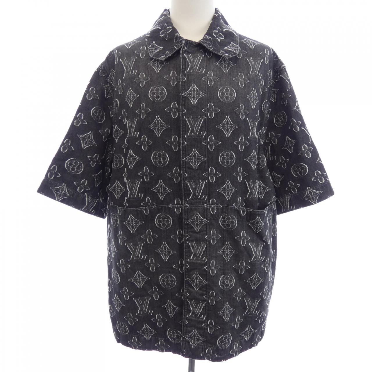 ルイヴィトン LOUIS VUITTON モノグラムショートスリーブシャンブレーシャツ HPS73WARS S／Sシャツ