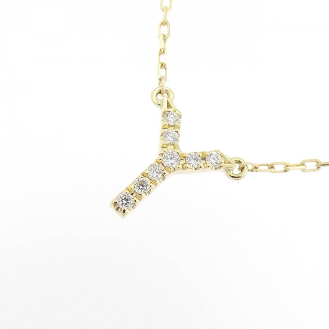 アーカー イニシャル ネックレス 0.03CT