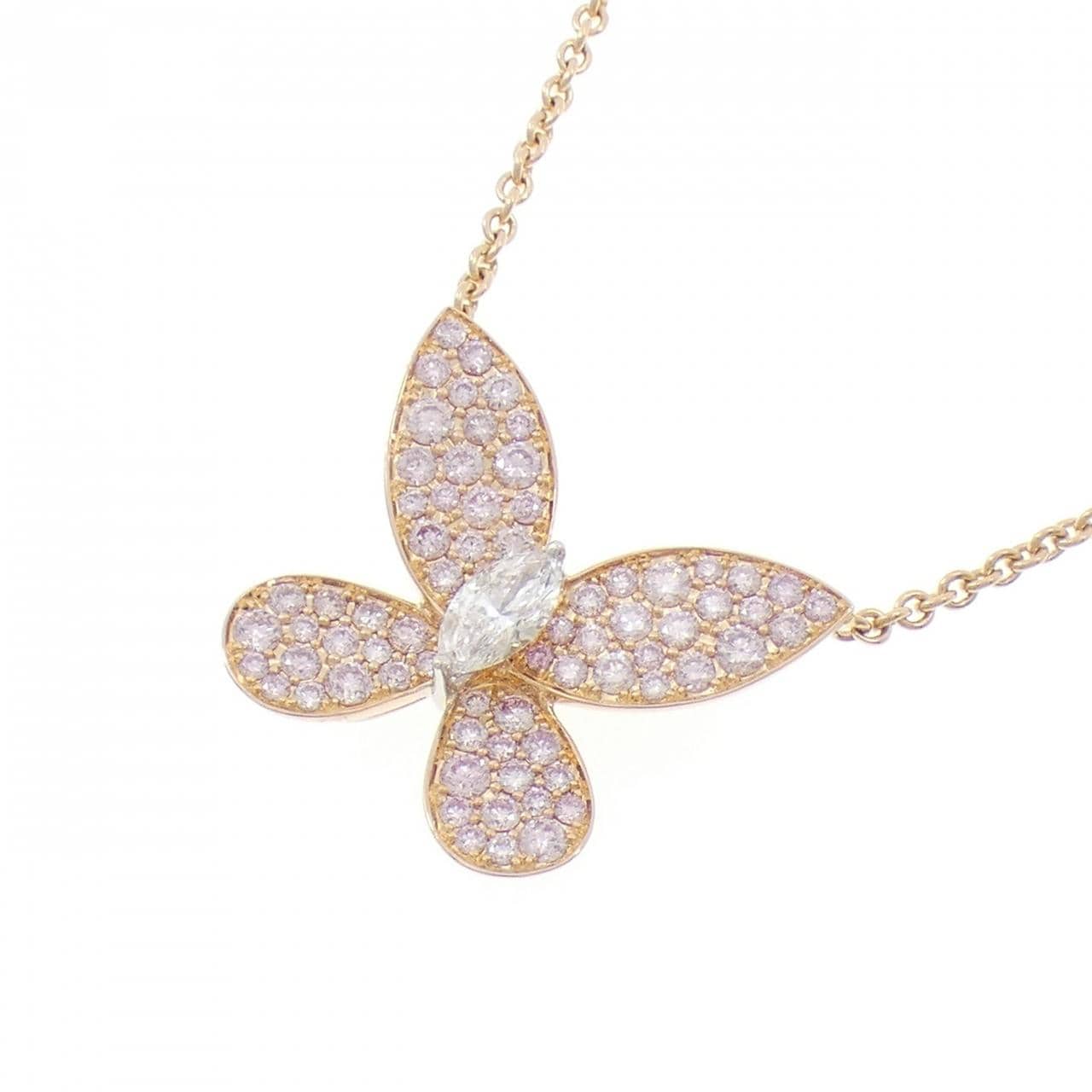 グラフ バタフライ パヴェ ネックレス