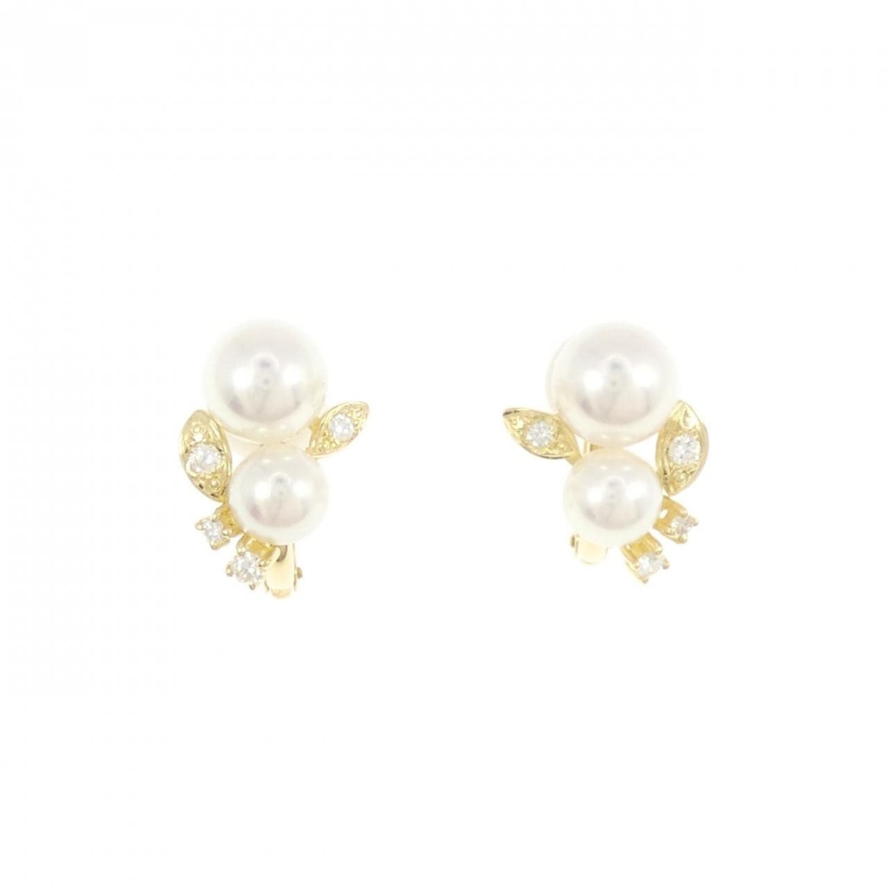 MIKIMOTO Akoya珍珠耳夹