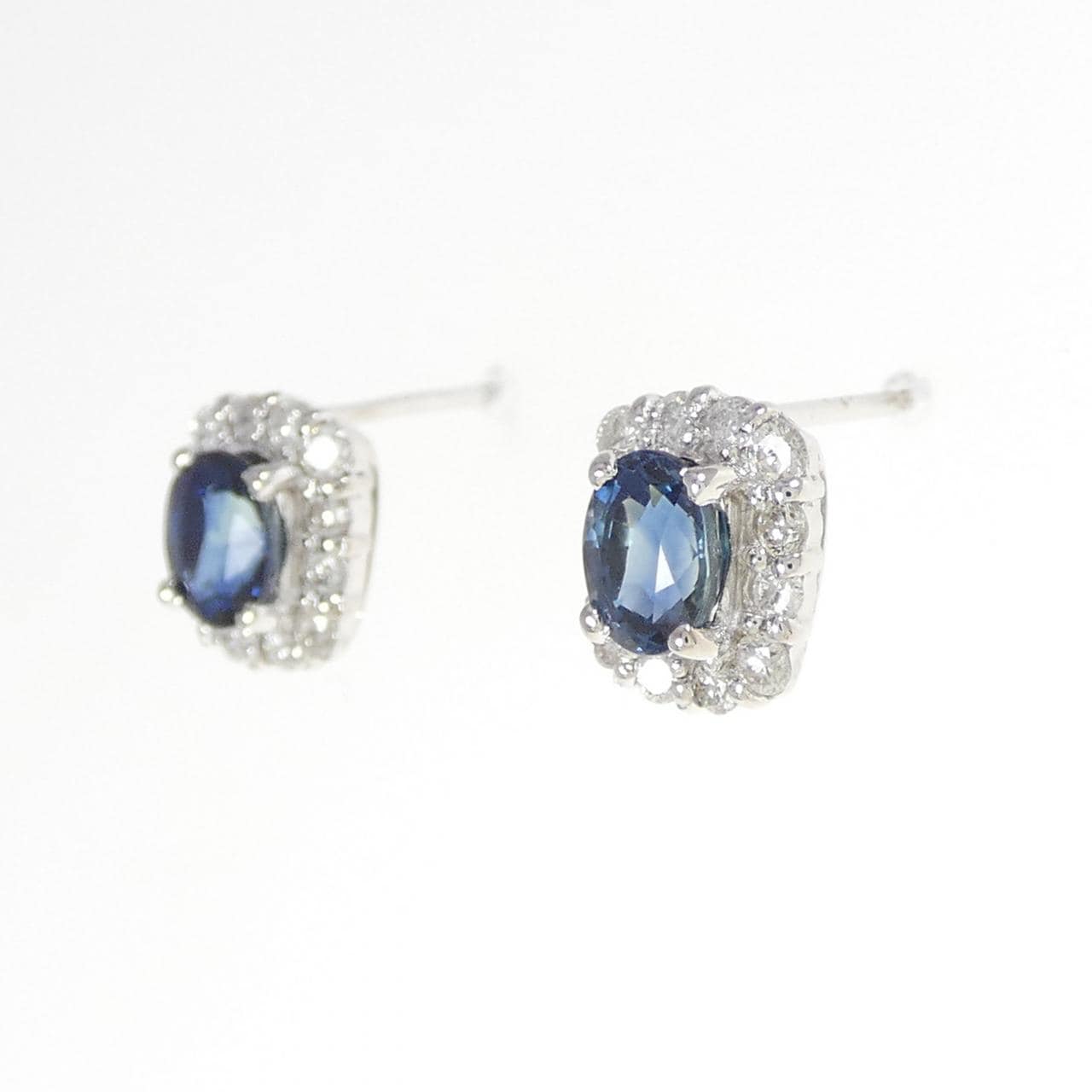 K18WG サファイヤ ピアス 1.01CT
