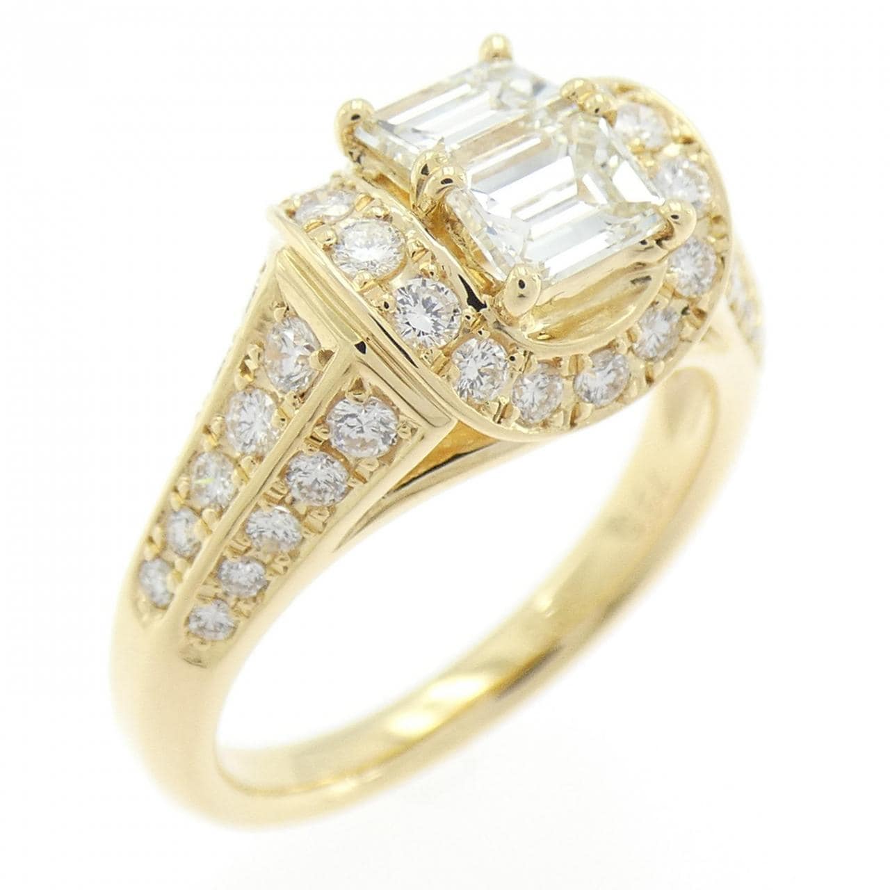 K18YG ダイヤモンド リング 0.64CT