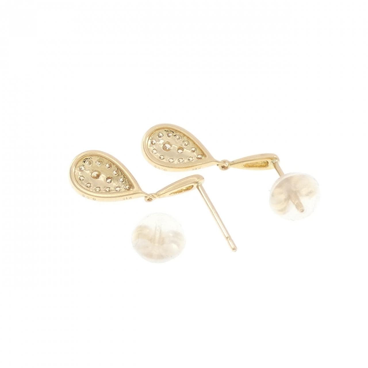K18YG ダイヤモンド ピアス 0.16CT