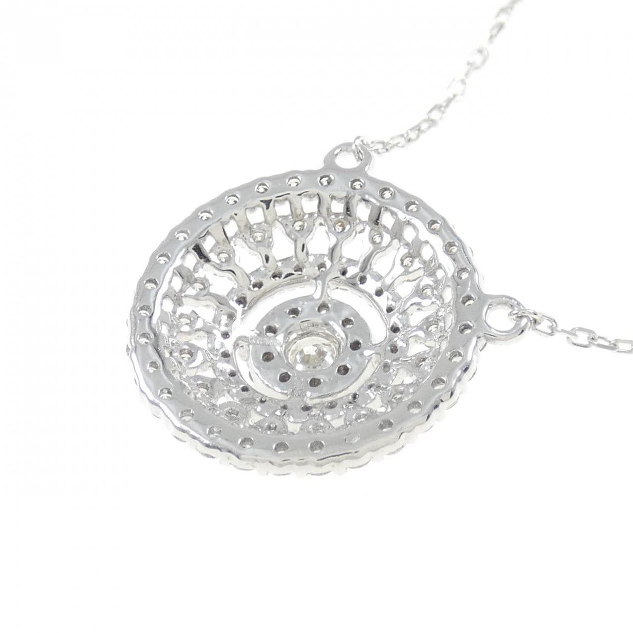 K18WG ダイヤモンド ネックレス 1.00CT
