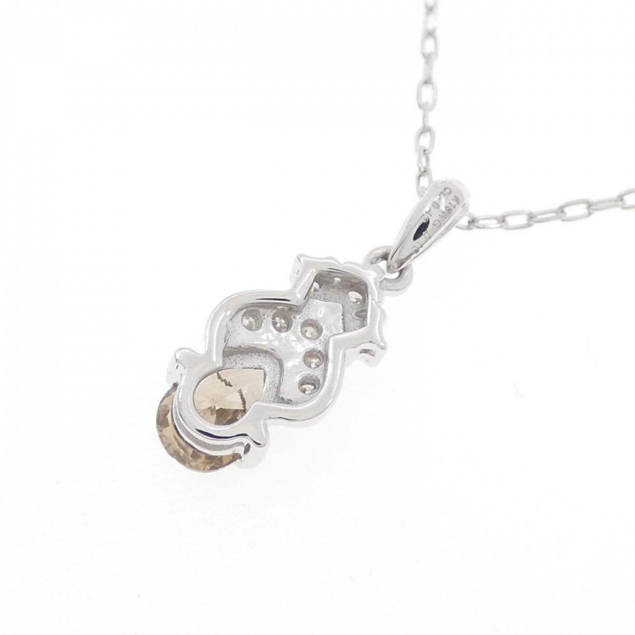 K18WG ダイヤモンド ネックレス 0.42CT