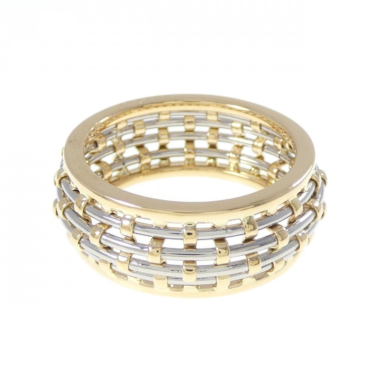 【ヴィンテージ】カルティエ 750YG/ST リング