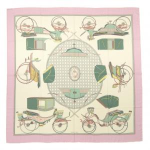 エルメス HERMES LES VOITURES A TRANSFORMATION カレジェアン140. ショール