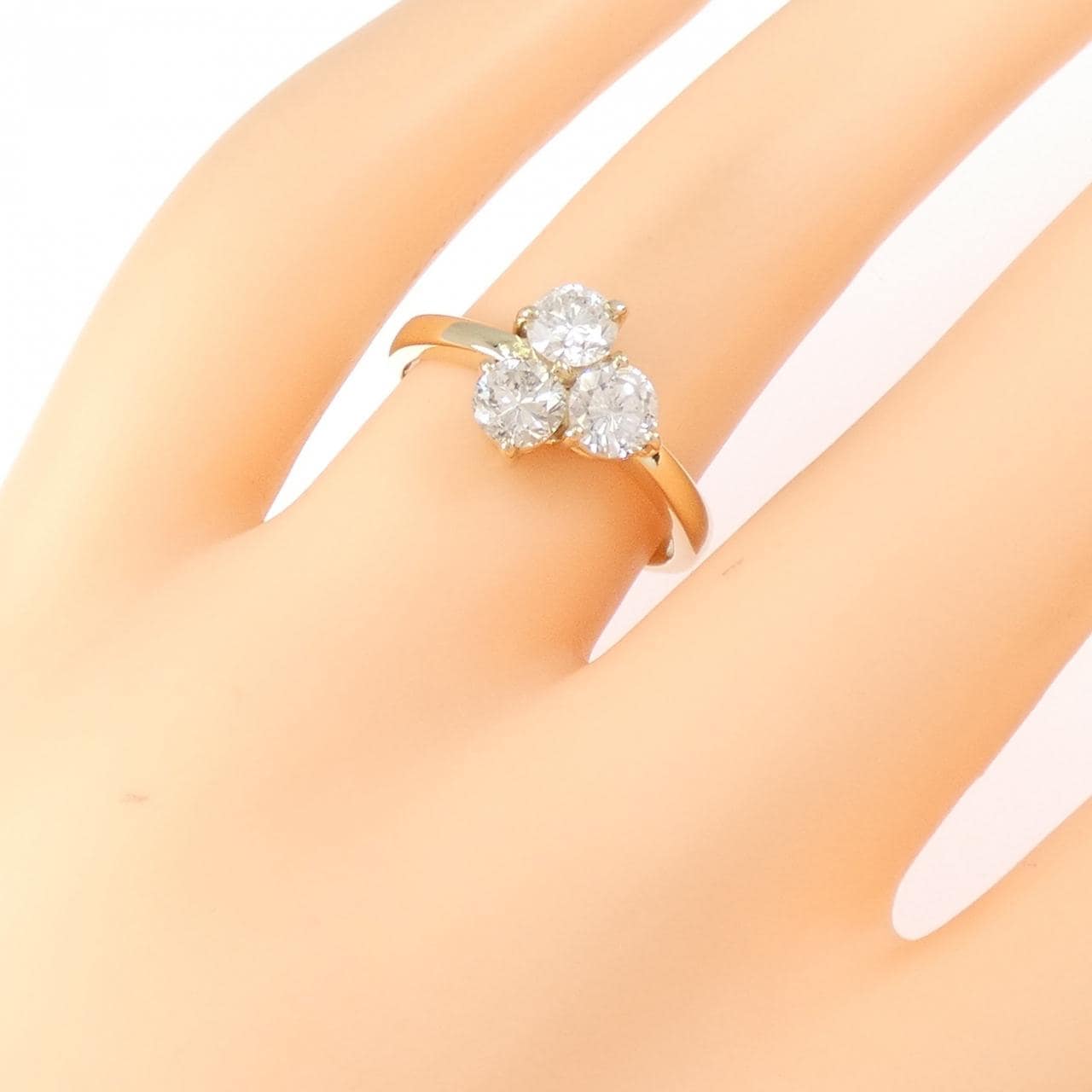K18YG ダイヤモンド リング 1.03CT