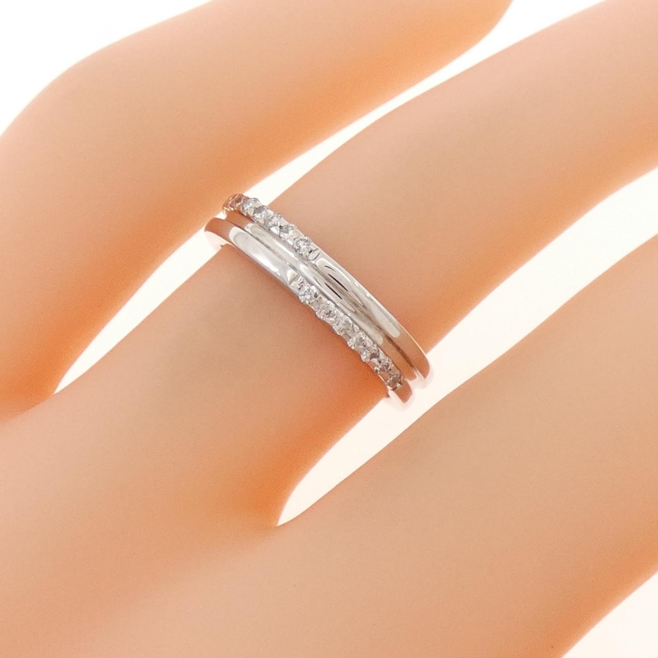 K14WG ダイヤモンド リング 0.11CT