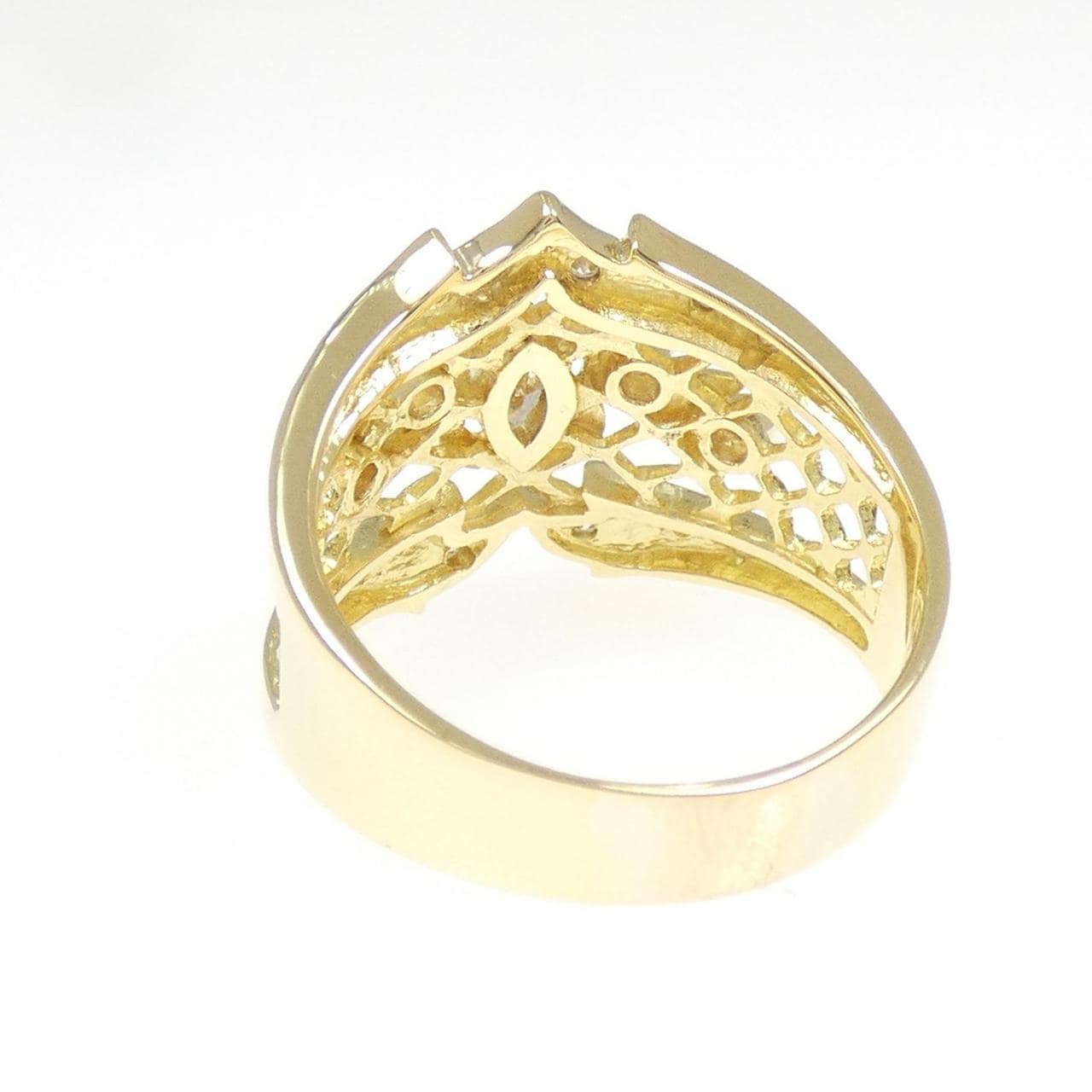 K18YG ダイヤモンド リング 0.39CT