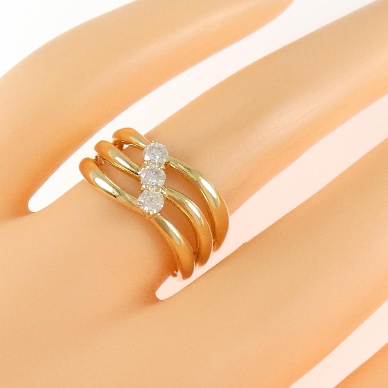 K18YG ダイヤモンド リング 0.27CT