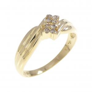 K18YG ダイヤモンド リング 0.08CT