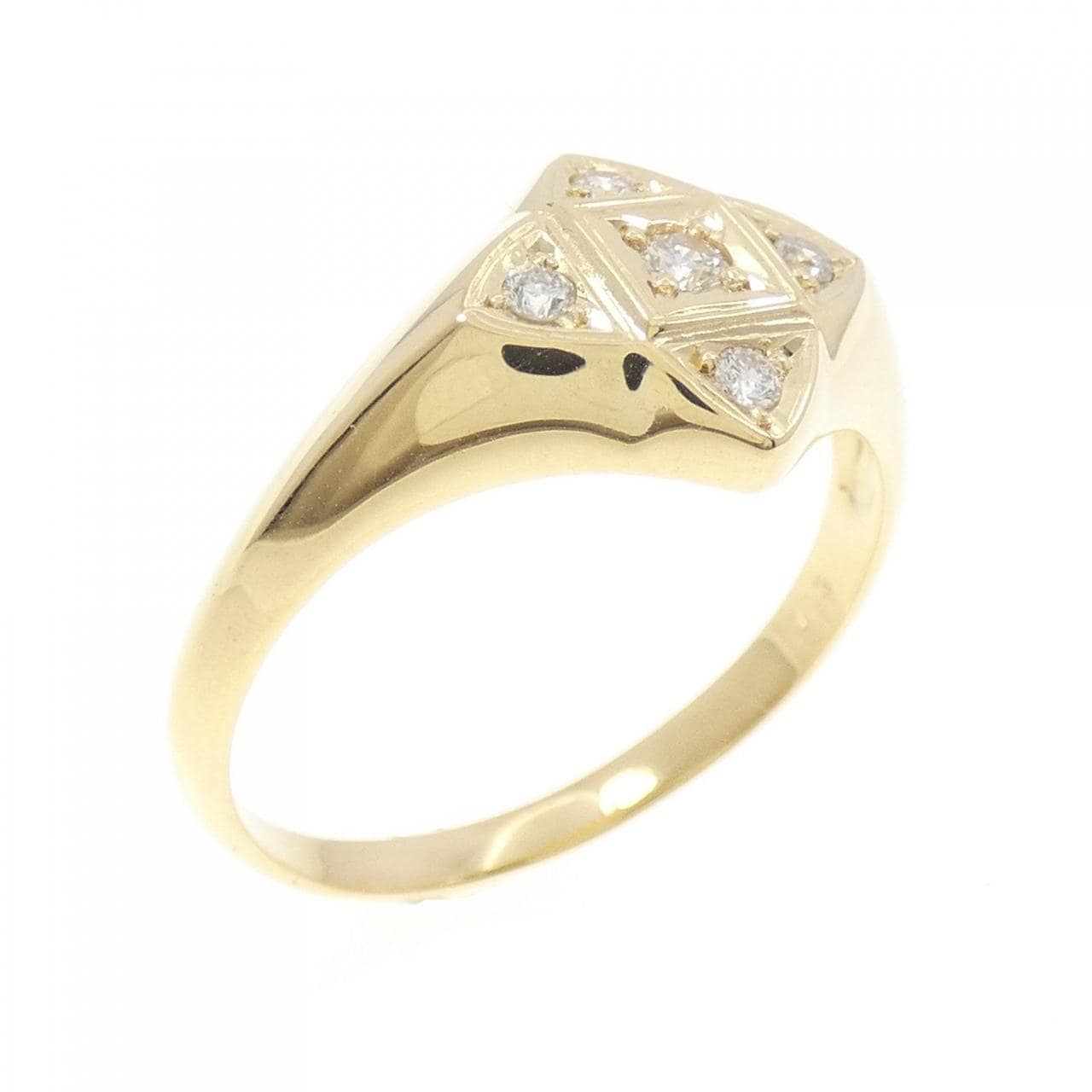 【新品】K18YG ダイヤモンド リング 0.13CT