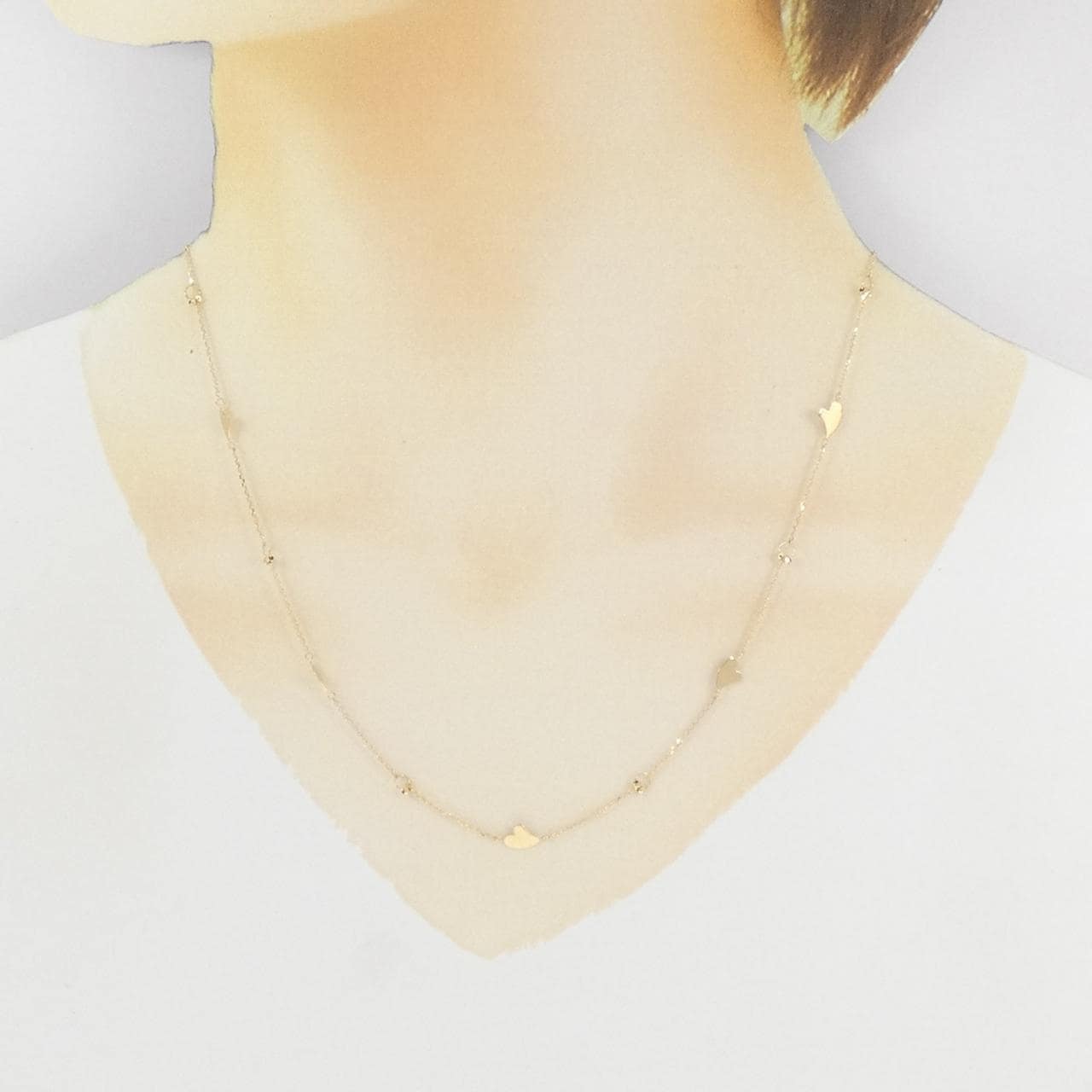 [BRAND NEW] K18YG heart necklace