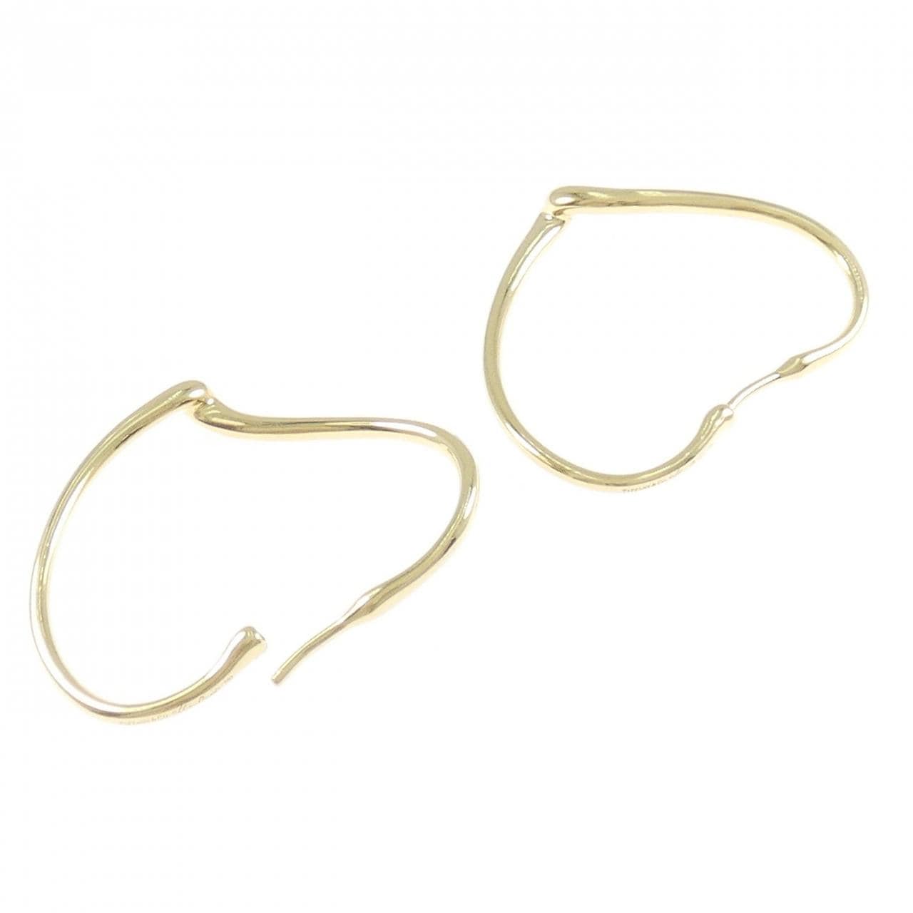 ティファニー オープンハート フープ ピアス