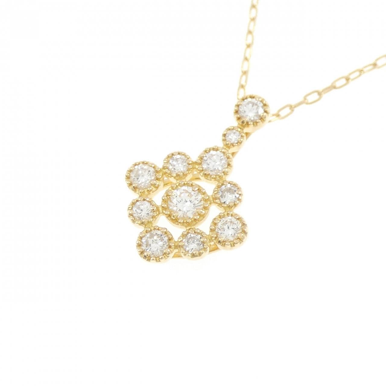 K18YG ダイヤモンド ネックレス 0.30CT