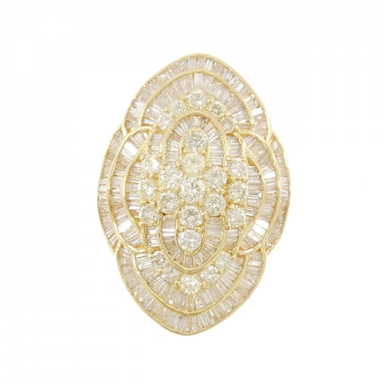 K18YG ダイヤモンド リング 4.30CT