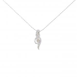 K10WG ダイヤモンド ネックレス 0.06CT