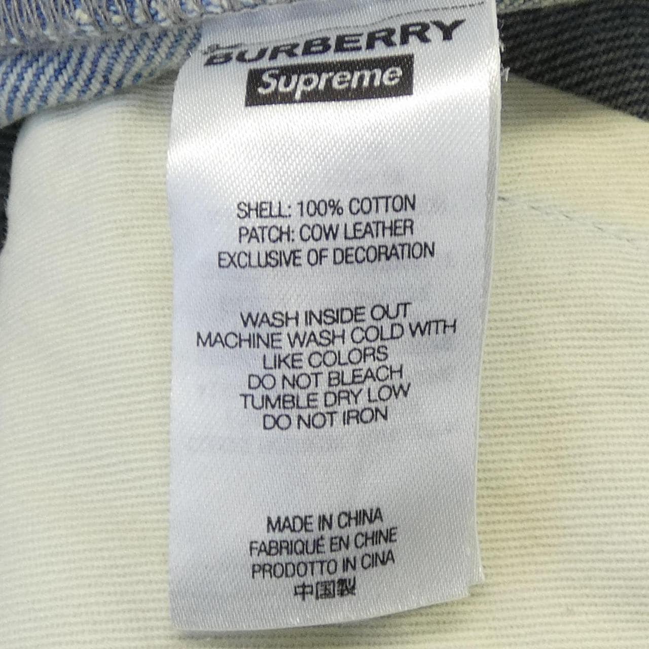 シュプリーム SUPREME BURBURRY ジーンズ