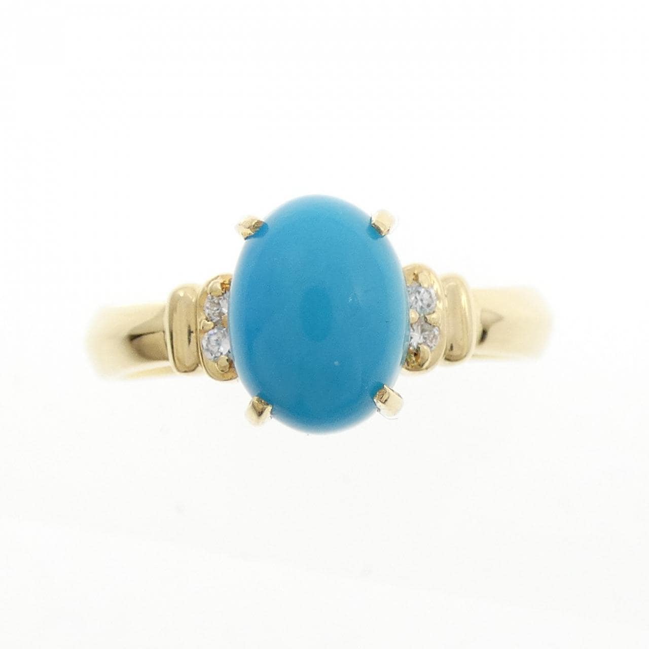 K18YG turquoise ring