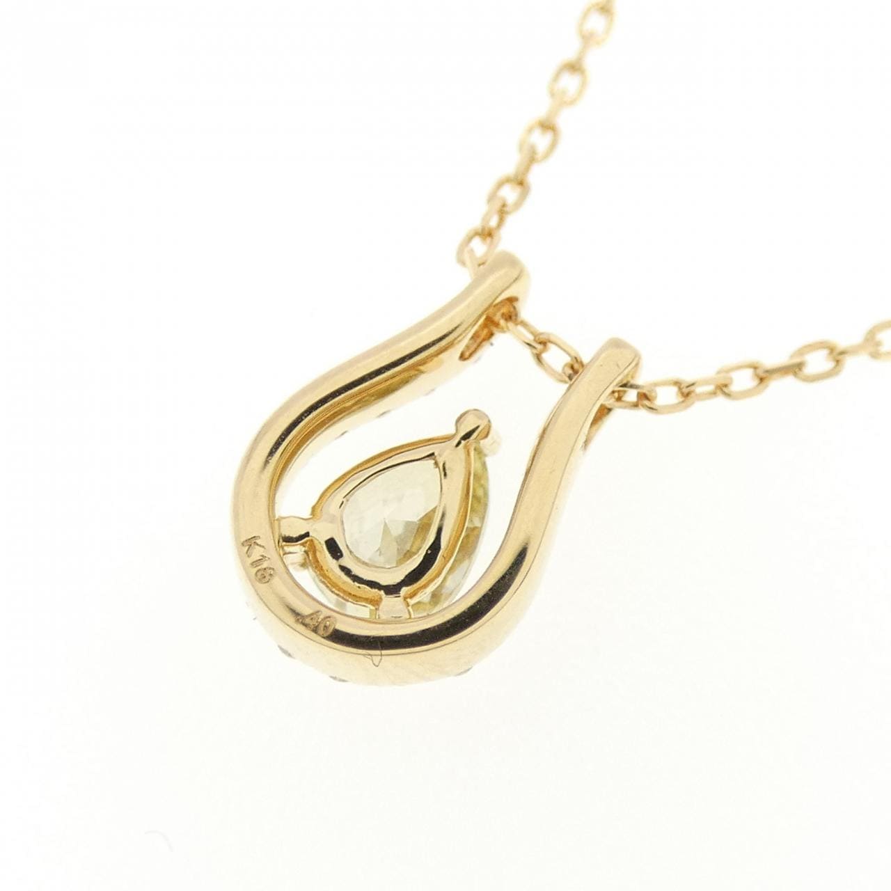 K18YG ダイヤモンド ネックレス 0.40CT