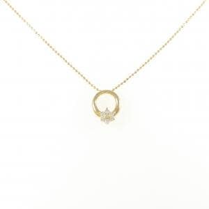 K18YG ダイヤモンド ネックレス 0.12CT