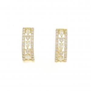 【新品】K18YG ダイヤモンド ピアス 0.60CT