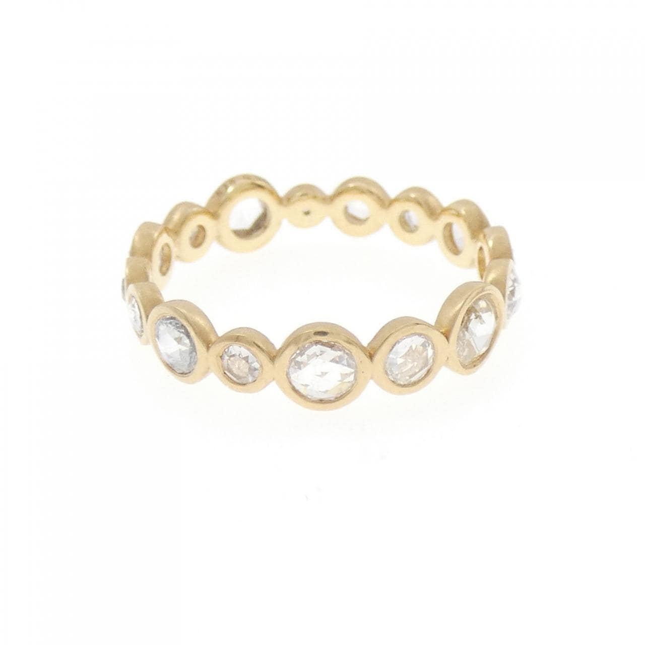【新品】K18YG フルエタニティ ダイヤモンド リング 0.96CT