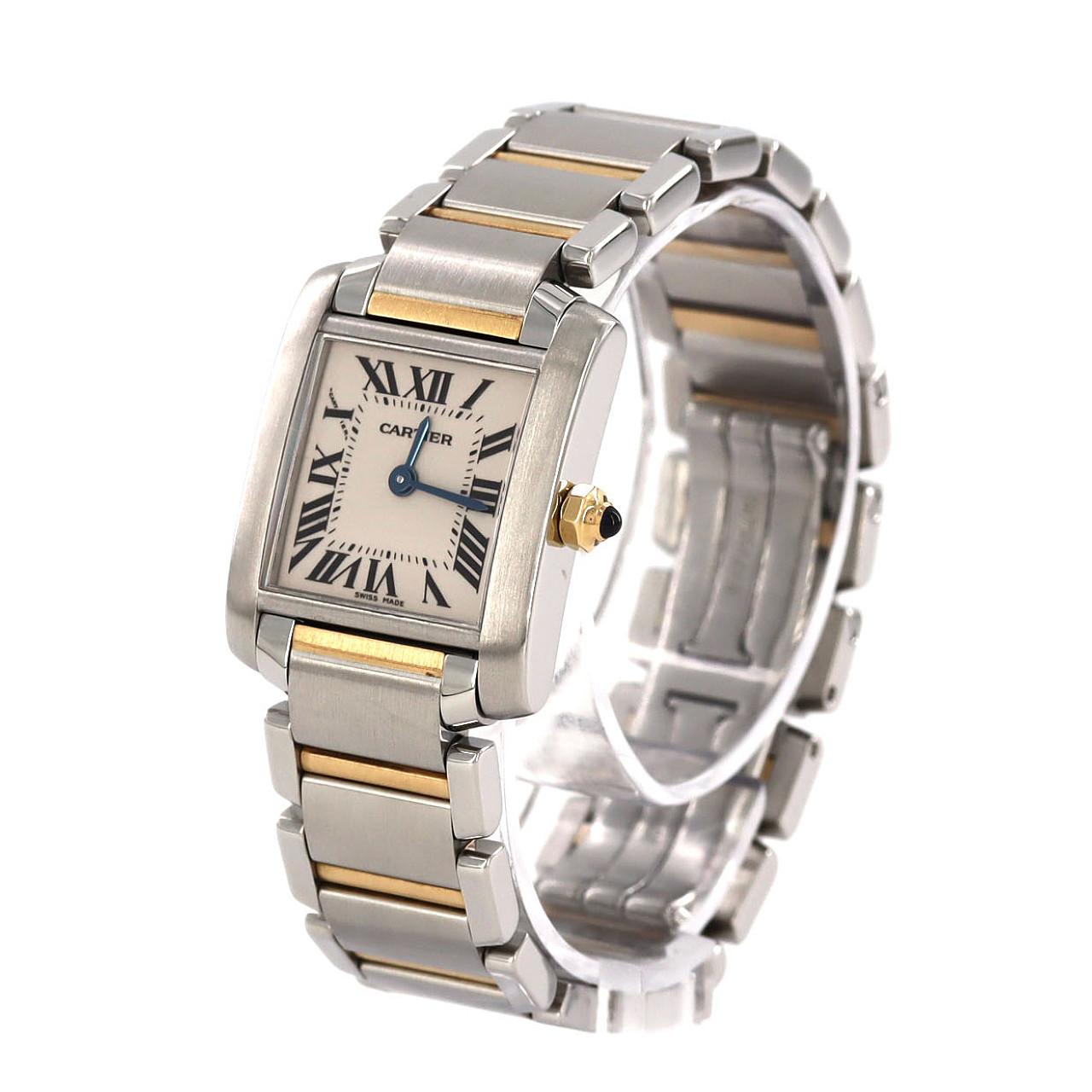 カルティエ タンクフランセーズSM コンビ W51007Q4 SSxYG クォーツ