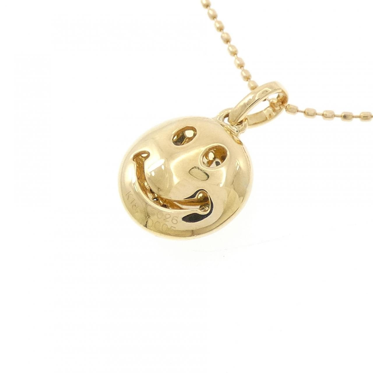 K18YG/K18BG スマイル サファイヤ ネックレス 0.26CT