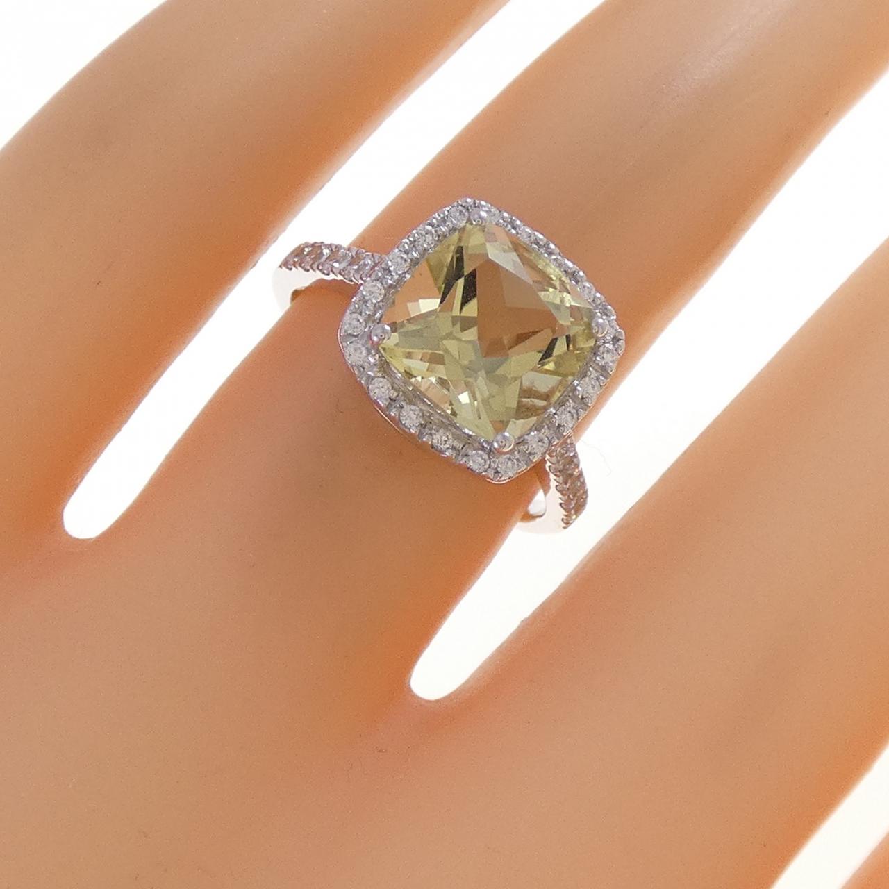 18KWG クオーツ リング