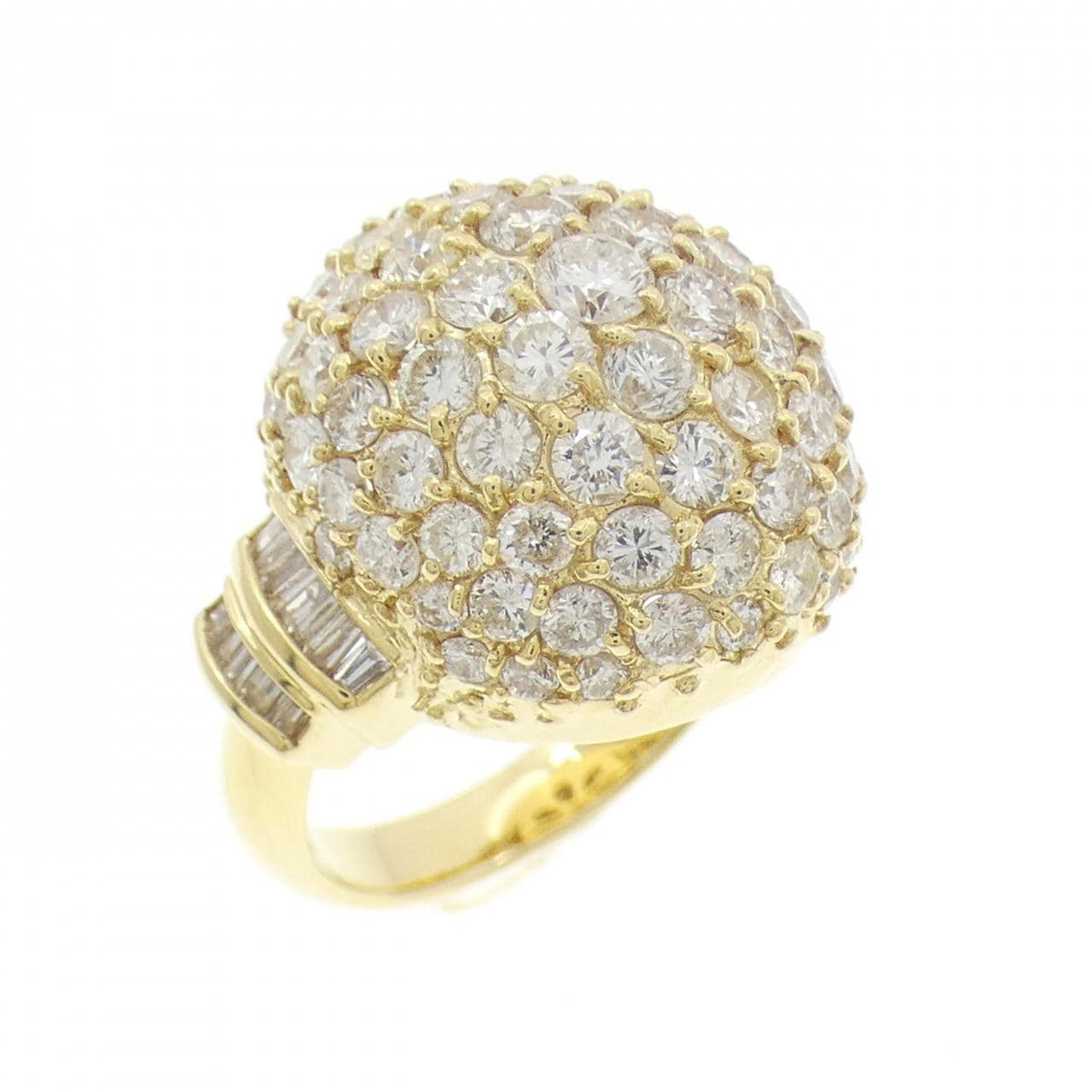 K18YG ダイヤモンド リング 3.10CT