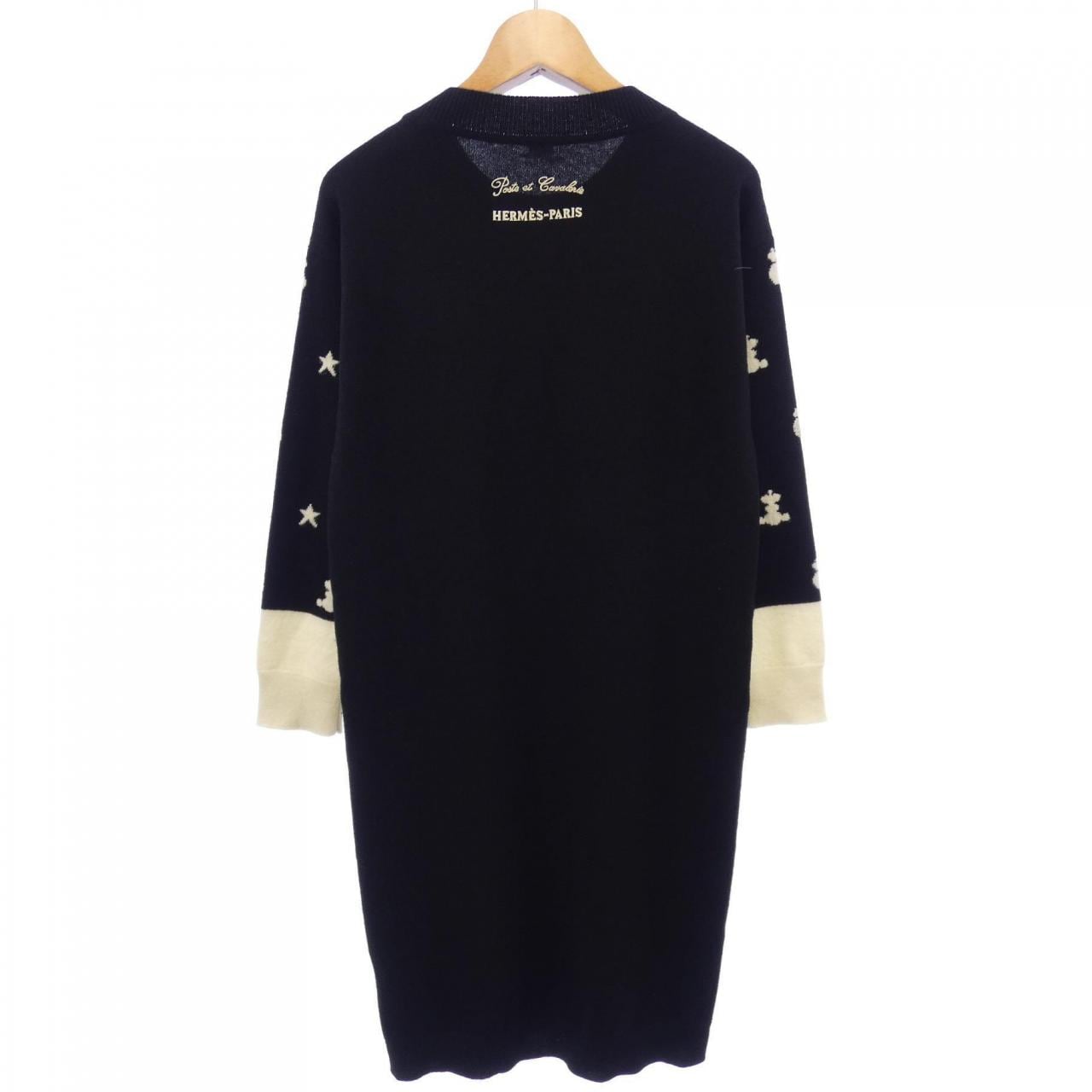 エルメス HERMES POSTE ET CAVALERIE *16-7700. ワンピース