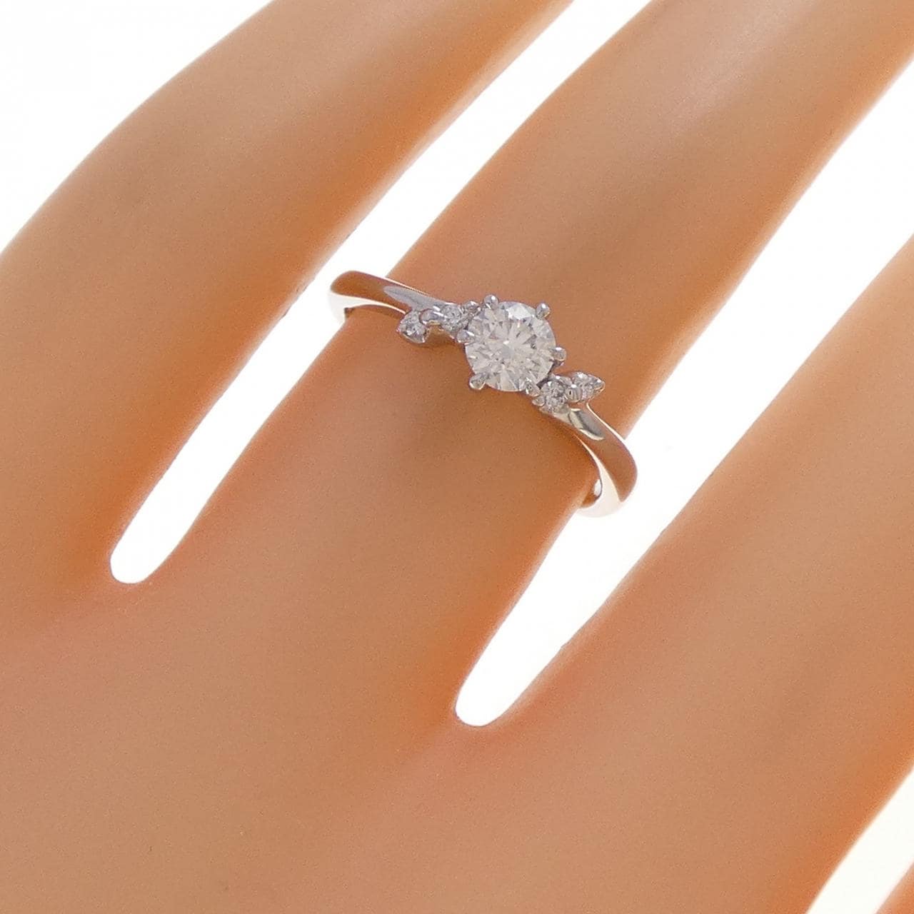 PT900 ダイヤモンド リング 0.269CT H SI1 3EXT H＆C