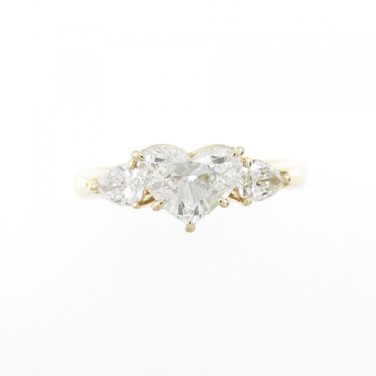 K18YG heart Diamond ring 1.003CT