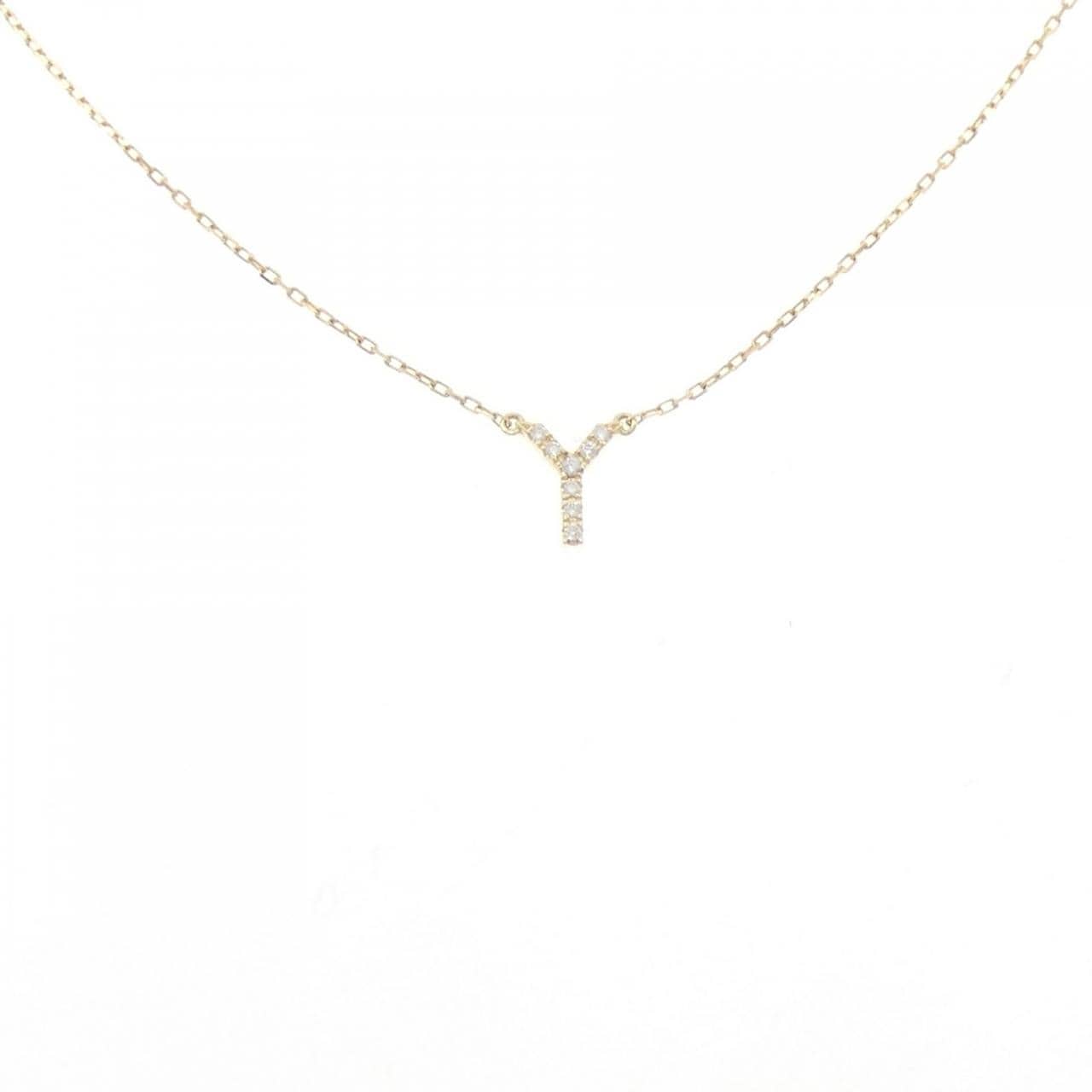 アーカー イニシャル ネックレス 0.03CT