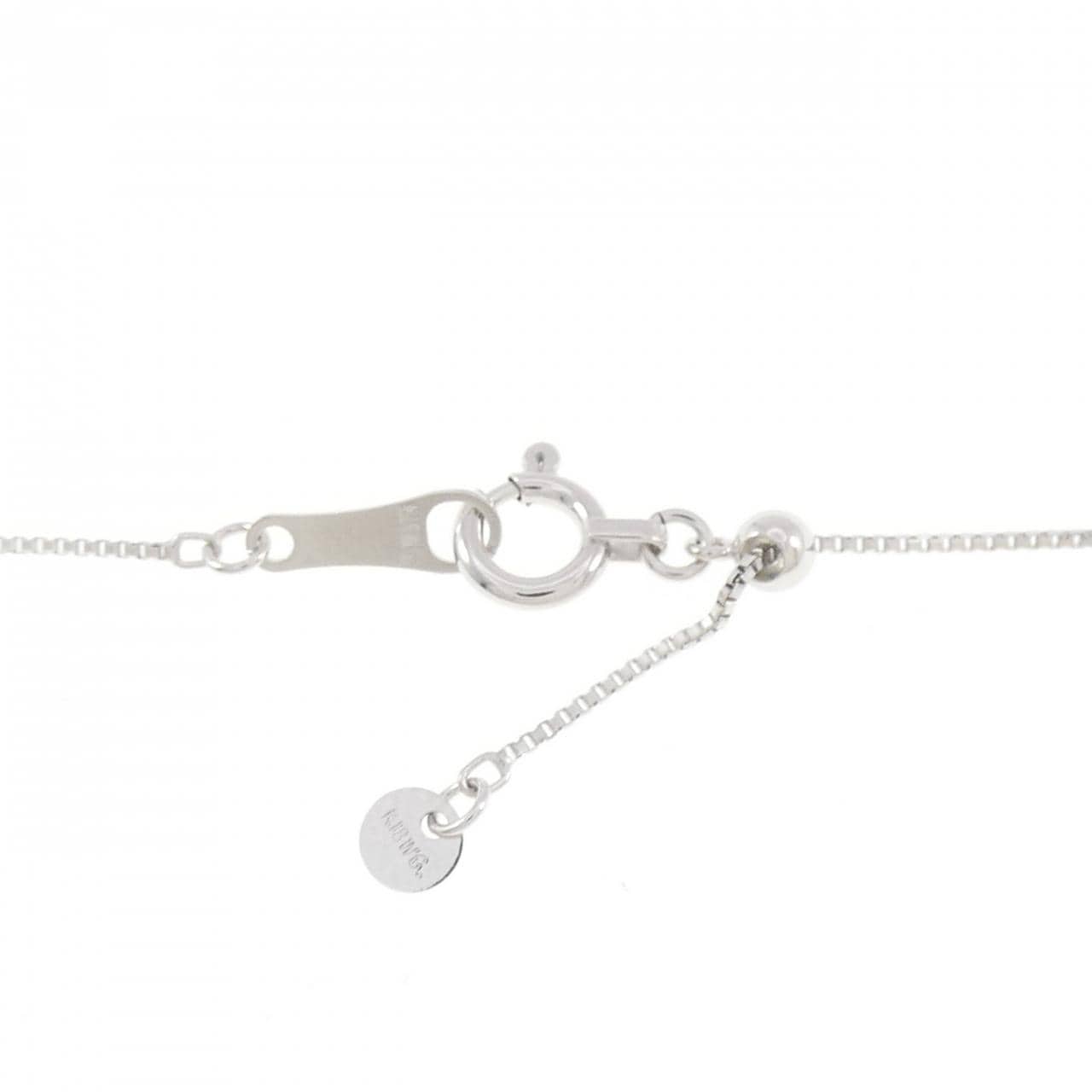 K18WG ダイヤモンド ネックレス 0.10CT