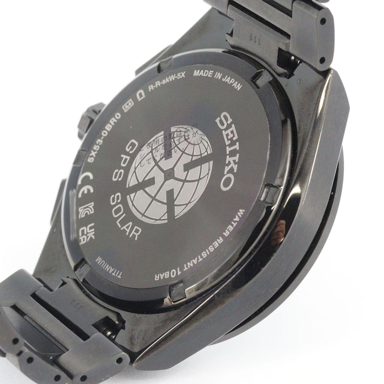 セイコー アストロンGPS 電波時計 5X53-0BR0/SBXC147 TI ソーラークォーツ