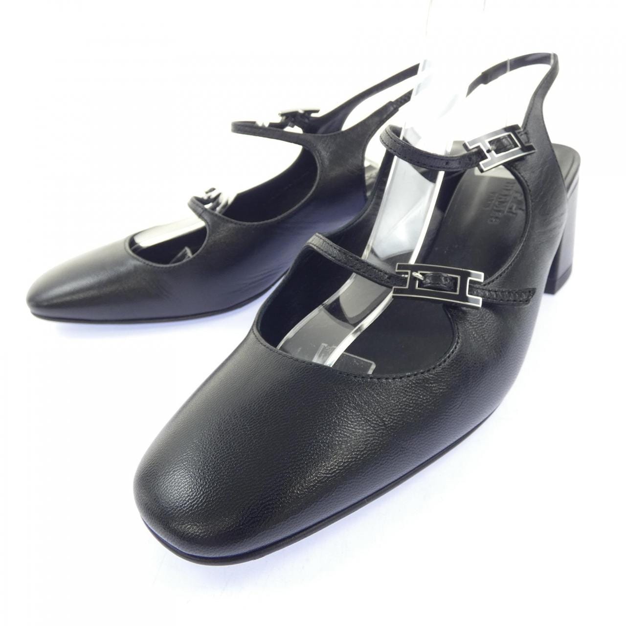 エルメス HERMES ジャッキー50 アピバックル 242041Z パンプス