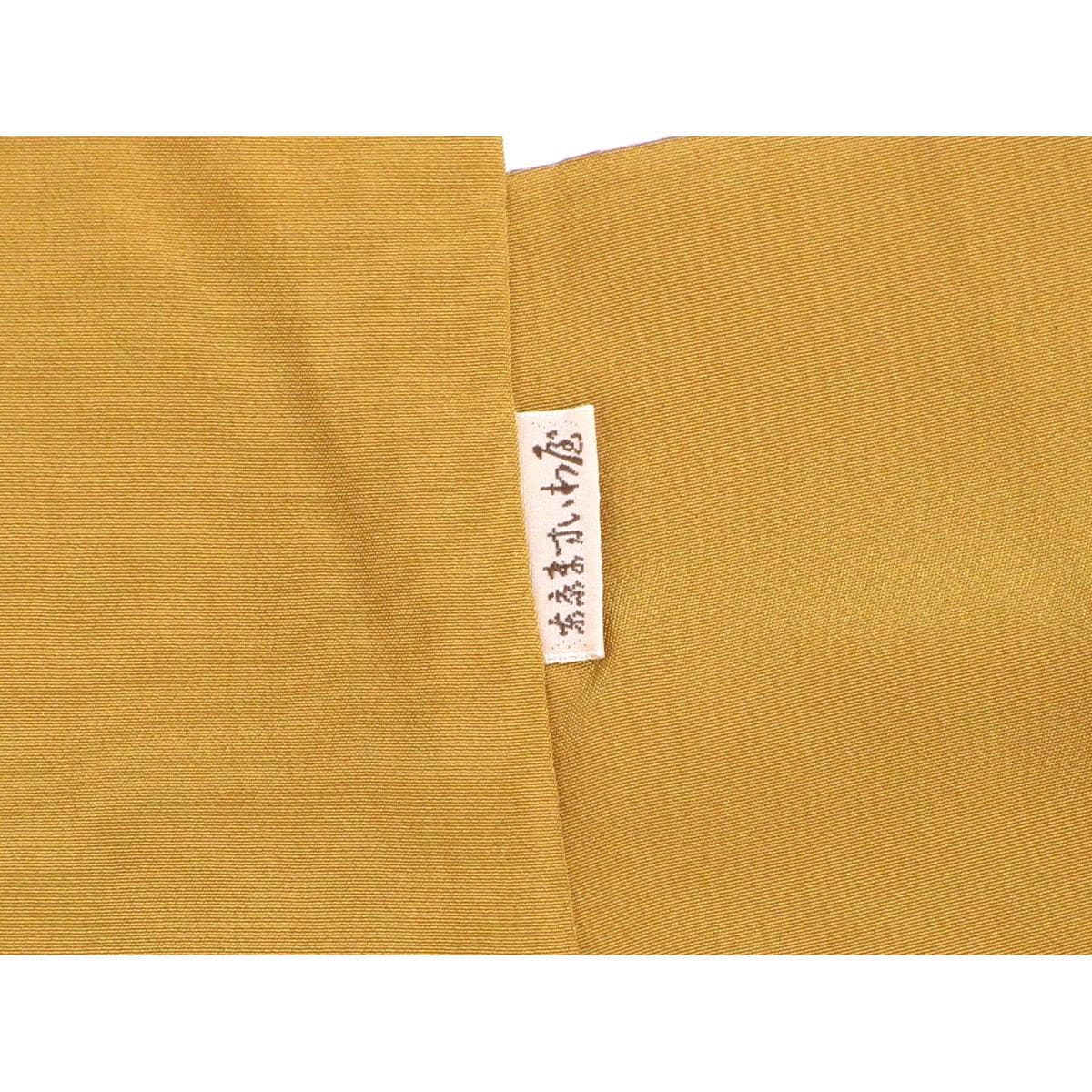 【未使用品】色無地　丸に抱茗荷