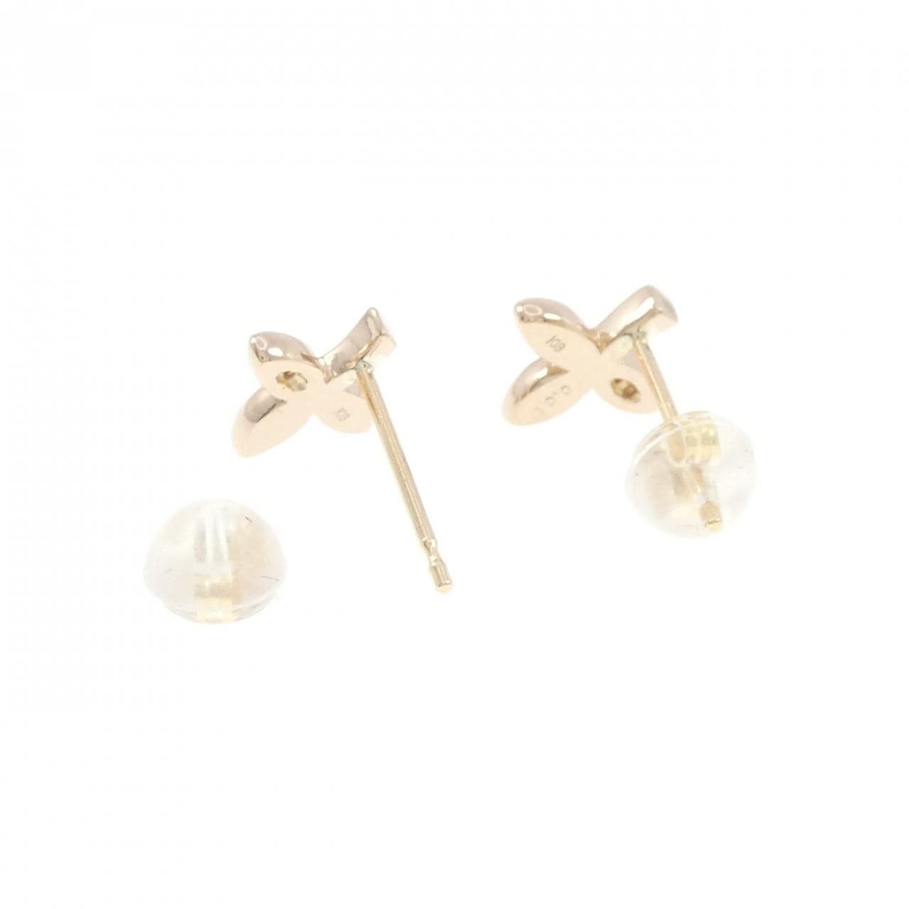 K18YG ダイヤモンド ピアス 0.01CT