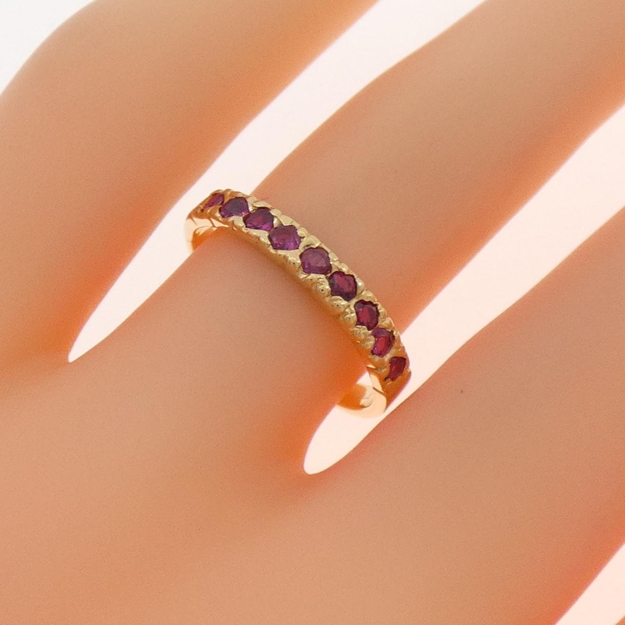 K18YG ルビー リング