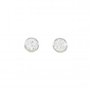 【リメイク】PT/ST ダイヤモンド ピアス 0.303CT 0.306CT E-F I1 VG-GOOD