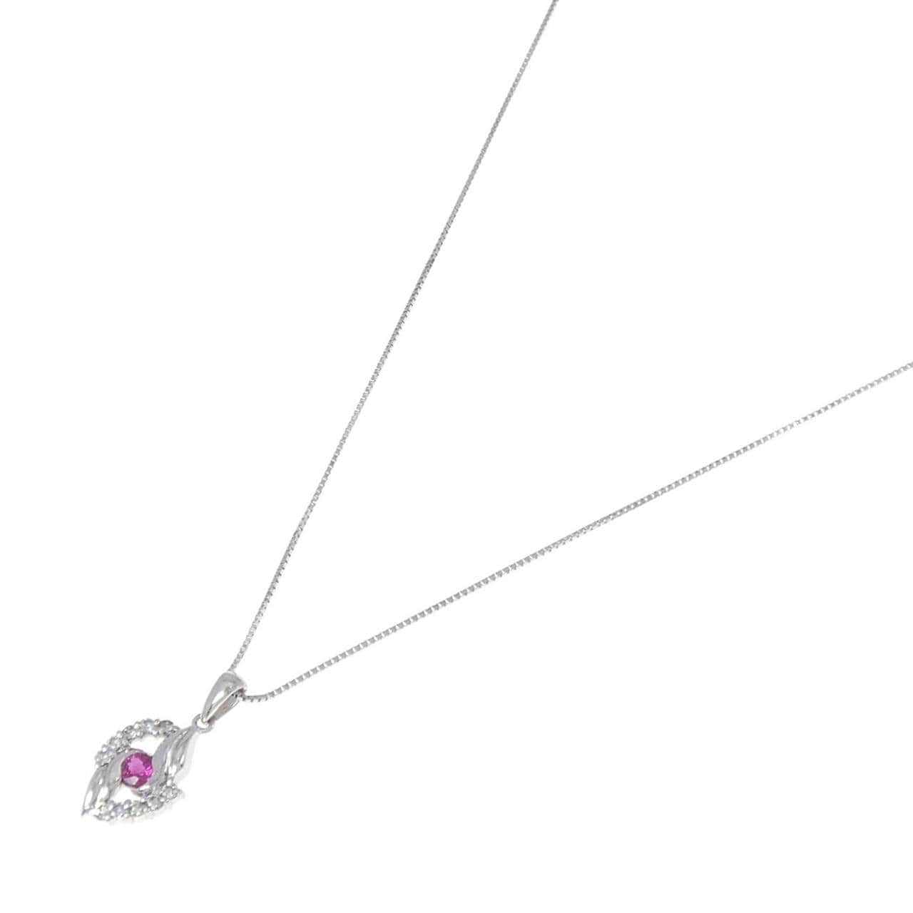 PT ルビー ネックレス 0.20CT