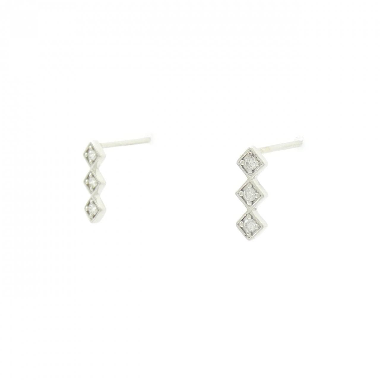 【新品】PT900 ダイヤモンド ピアス 0.06CT