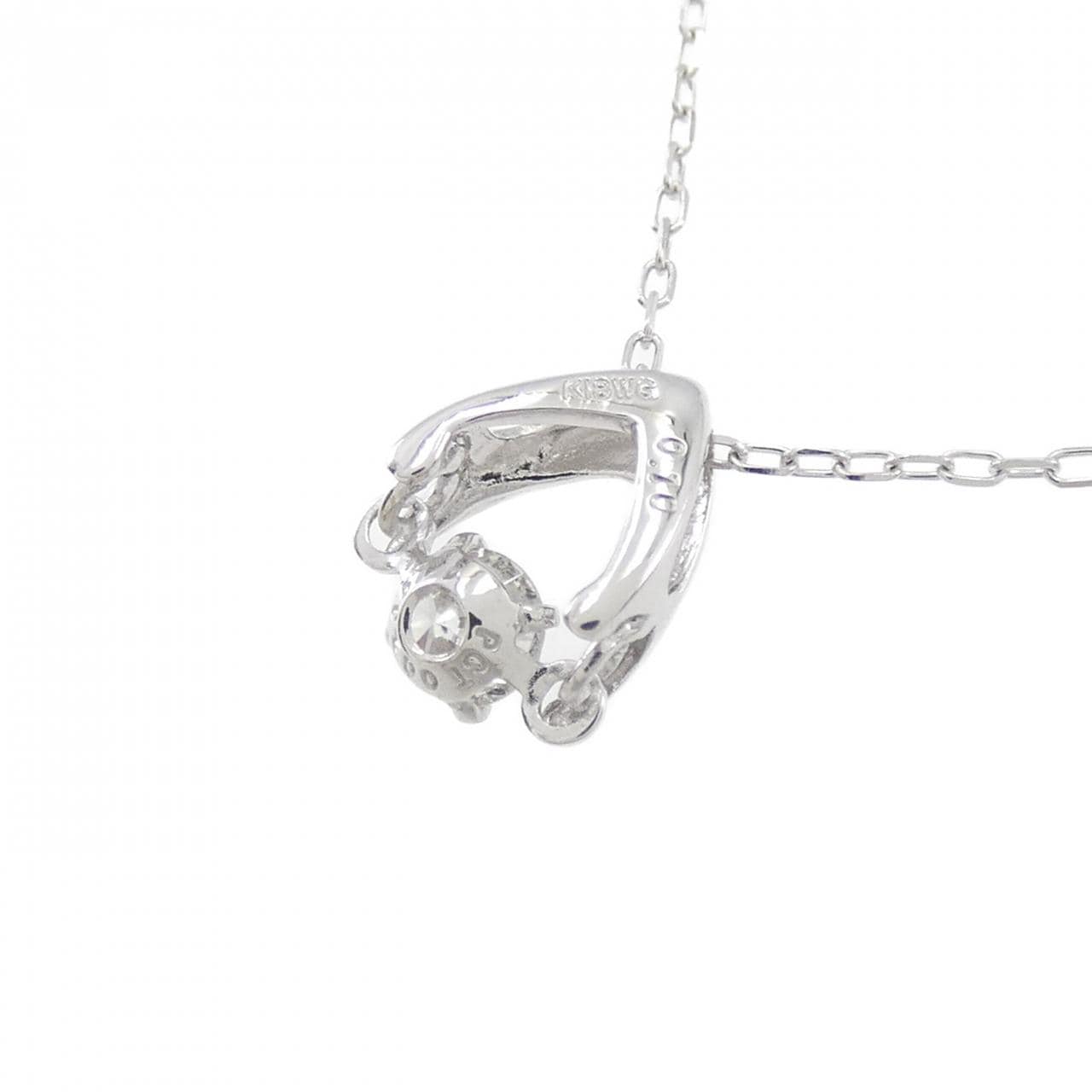 K18WG ダイヤモンド ネックレス 0.10CT